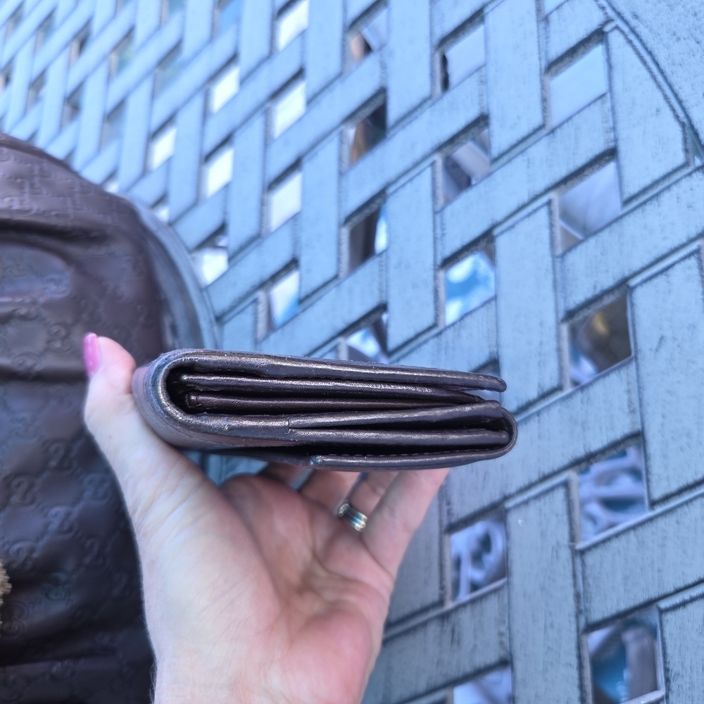 Gucci Guccissima Sukey Brown Shoulder Bag With Wallet. C.O.A - Picture 11 of 16